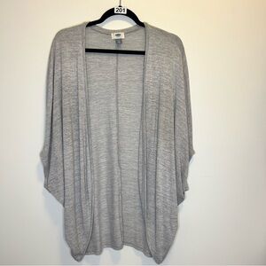 Bat Wing Knit Grey Open Cardigan Old Navy - Large